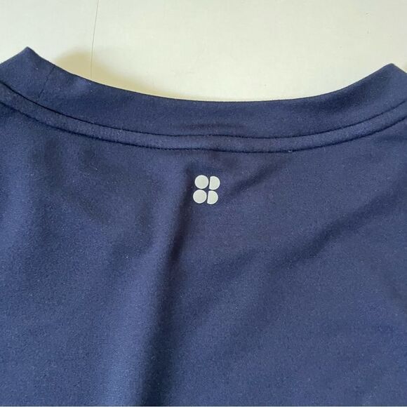 Sweaty Better NAVY After Class Cropped Sweater Small - Picture 8 of 12